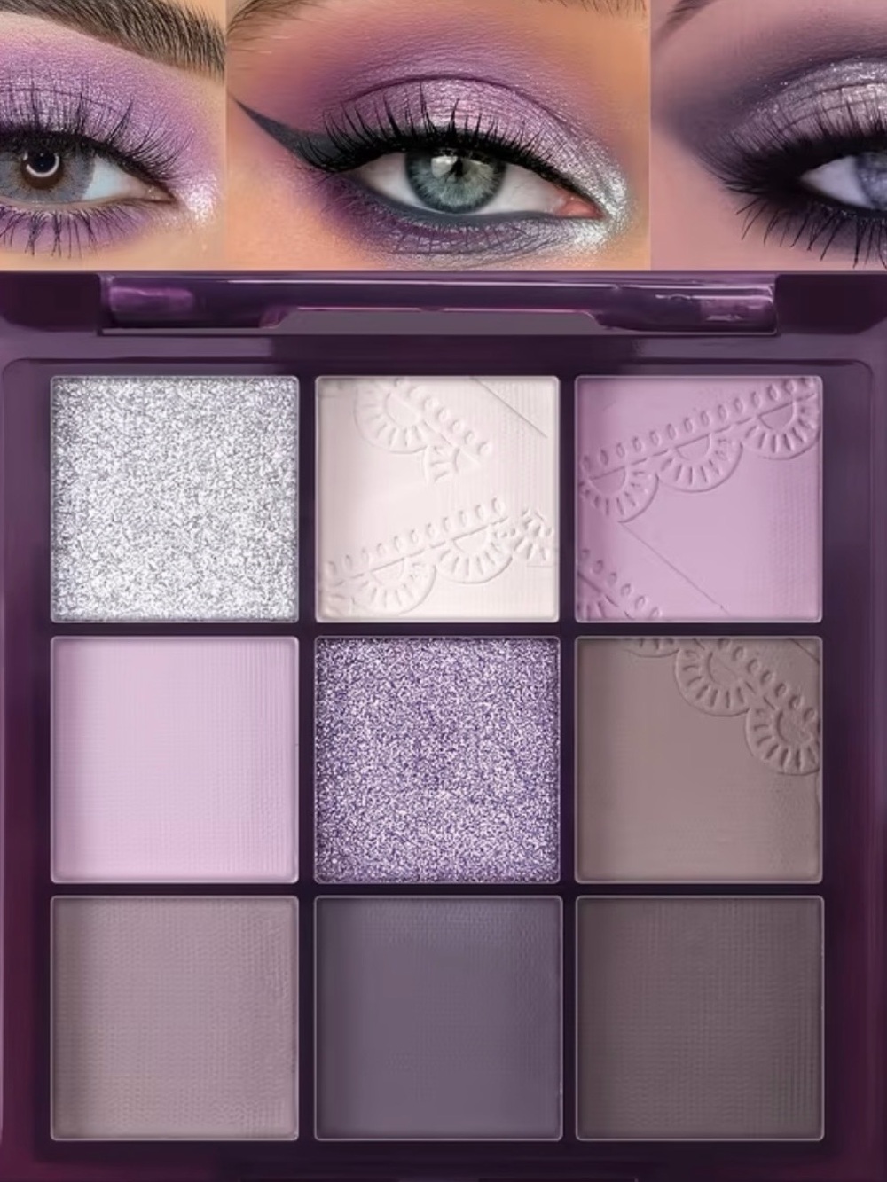 Ulta Beauty Lavender & Silver 9-Color Eyeshadow Palette